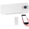 Sichler Haushaltsgeräte Stufe elettriche - bagno riscaldatore: Riscaldatore da parete in ceramica WiFi, Display a LED, 2000 W, App, compatibile con Google e per Alexa (riscaldatore ceramico PTC)