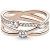 PANDORA Anello 189400C01-54 a tripla fascia da donna