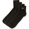 Nike U Nk V Cush Ankle-3P Value, Calzini alla Caviglia Unisex Adulto, Nero (Black/White), 46-50 (XL)