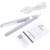 FILFEEL Mini piastra per capelli 2 in 1, piastra in ceramica e tormalina, styling rapido, comoda per i viaggi, piastra riscaldata (viola).