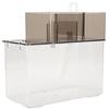 Shanrya Acquario Betta, Ciotola per Pesci Rossi Trasparente ABS Decorativo Compatto con Spazio per la Pompa 'Acqua per la Stanza