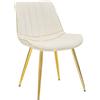 Mauro Ferretti SEDIA PARIS CREMA/GOLD SET 2 PZ