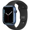 APPLE Watch Series 7 Aluminum 45mm Cellular - Blu - Eccellente