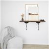 Hanah Home Lierre, Solid Wood, Noce Nera, Taglia Unica