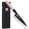 WILDMOK 19,4 cm Deba Coltello Asiatico Usuba Salmon Coltello Sashimi Coltello Tedesco in Acciaio Inox Lama & Maniglia Tradizionale in Legno