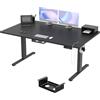 TRIUMPHKEY Scrivania Regolabile in Altezza 160 x 80cm,3 Controller di Memoria,con Porta di Ricarica USB,Elettrica Scrivania per Computer,Studio, Ufficio,Postazione di Lavoro