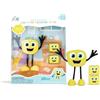 Glo Pals, Set Personaggio Alex con 2 Cubi Luminosi, Giochi da Bagnetto per Bambini da 3 Anni di Età, Aiuta lo Sviluppo Sensoriale e Cognitivo, con Illuminazione Automatica, Giallo