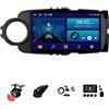 BOJONTN 9 Pollici 2 DIN Android 13 Auto Stereo Radio per Toyota Yaris LHD RHD 2012-2017 con Car Play Senza Fili GPS Telecamera Posteriore Comandi al Volante Bluetooth(B,T1[1+16G])