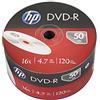 HP ElectricalCentre - confezione di 50 DVD-R HP, 4,7 GB 16 x (DVD con 120 minuti registrabili)