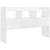 vidaXL Credenza Bianco Lucido 105x30x70 cm in Legno Multistrato
