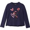 Desigual TS_Heart T-Shirt, Blu, 3-4 Anni Bambina