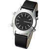 VSONE Orologio Parlante in Italiano, con Sveglia e Relazione oraria, Quadrante Nero