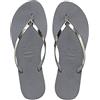 Havaianas You Metallic, Infradito Donna, Grigio (Grigio Acciaio), 33/34 EU