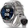 OUKITEL GPS Smartwatch Uomo BT12-1,43" AMOLED Rugged Smart watch Impermeabile con Chiamate Bluetooth,Altezza/Pressione,24H Monitoraggio Orologio Militare Uomo,150+ Modalità Sport per Android iOS