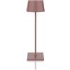 Palmina 842,lampade da tavolo senza fili,lampade da tavolo ricaricabili E Dimmerabile In Alluminio,abat jour senza fili 4400mah,Protezione IP54,luce da tavolo esterno/Interno/Rosa