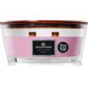 DECO EXPRESS Candele Profumate Stoppino Scoppiettante Candela Lunga Durata Fino a 50 Ore, Regalo per San Valentino o Festa della Mamma (Petali di rosa)