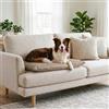 Italian Bed Linen Maxy Cuscinone Cane e Gatto ELEGANT - Cuscino per Animali Domestici Imbottito, in Microfibra, 60x100 cm, Materassino Morbido e Confortevole per Cani Taglia Piccola/Media/Grande, Grigio Chiaro