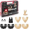 Einhell Accessories Einhell XL-PLUS-CASE 10 pezzi set multitool | Lama semitonda HCS/HM | raspa Delta in carburo | disco segmentato HM | attacco Open-Back