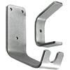 Connex DY222032 Ganci/staffe a Parete per Bici, zincati 50 x 105 x 115 x 40 mm, Grigio, 1 Pezzo