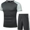 Wayleb Completi Sportivi Uomo Estivi Tuta Sportiva Uomo Tuta da Fitness Maniche Corte Pantaloncini Tuta da Ginnastica Uomo per Jogging Fitness, S-XXL