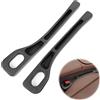 jinminamz Car Seat Gap Filler Auto Universale per Colmare lo Spazio Tra Sedile E Scatola Braccioli, 2 Accessori Spazio Seggiolino Auto (nero)