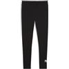 PUMA ESS METALLIC Leggings, pantaloni tuta donna Donna, PUMA Black-Metallic Silver, S
