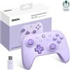 8Bitdo Ultimate 2C Wireless Controller per PC Windows e Android, Frequenza di Polling 1000Hz, Joystick Hall Effect/Hall Trigger, Paraurti L4/R4 Rimappabili, Funzione Turbo (Viola)