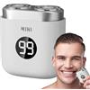 Generico Rasoio elettrico da uomo, Rasoio elettrico da uomo - Rasoio da barba da uomo con ricarica USB - regolabarba elettrico Regolabarba elettrico per viaggio in auto, campeggio