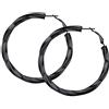 FOCALOOK Orecchini Cerchio Neri Nero 60mm Orecchini Cerchio Grande Nero Orecchini Cerchi Neri