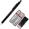 rOtring 800+ matita meccanica e stilo touchscreen | Twist-to-Retact HB 0,5 mm Propelling Pencil | 2 x 12 HB 0.5 mm mine | Gomma B20