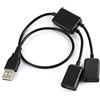iJiZuo Cavo USB Splitter Y, OTG Cavo Prolunga da USB A 1 Maschio a 2 Dual Femmina, Adattatore USB Y Splitter Doppia Prolunga USB 2.0, Y Splitter Hub Cavo Adattatore di Alimentazione