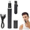 Colexy Taglia Naso, Tagliapeli Naso e Orecchie per Uomini, Taglia Capelli Naso Multifunzionale, Taglia Peli Naso e Orecchie Professionale Indolore, Ricaricabile USB e Impermeabile, Nero
