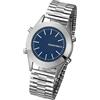 VSONE Orologio Parlante in Italiano, con Sveglia e Relazione oraria, Quadrante Blu