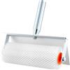 QWORK® Rullo di ventilazione 25 cm con paraspruzzi, lunghezza punta 21 mm, rullo a spuntoni, per rimuovere bolle e per superfici lisce