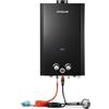 GASLAND Scaldacqua a gas BE422B, per esterni, 16 litri, butano (50 mbar), propano (50 mbar), doccia GPL per campeggio, camper, fienile
