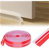 wordmouk Forma di T Guarnizione Porta Finestra, Paraspifferi Sottoporta Con Adesivo 35 mm x 6 m Paraspifferi a Forma di Porta Antivento Striscia di Sigillatura Antipolvere Isolante Termico