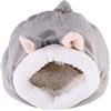 Norhogo Ratto criceto casa letto inverno riccio coccole sacco piccolo animale domestico grotta grotta gabbia nido accessori mini carino cotone (M)