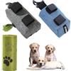 Cutiolly Porta Sacchetti per Cacca Cane,2pcs Porta Sacchetti Cane,Porta Sacchetti Cane Tela Dispenser,Dispenser Rifiuti per Animali,Sacchetti per Cani con Moschettone,Porta Sacchetti con Guinzaglio