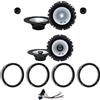 IPNOSIS Kit 6 Casse ALPINE SXE-1750S + SXE-1725S per Seat Arosa, Ibiza dal 2002 al 2008 da 165mm con 2 Supporti Anteriori, 2 Posteriori e 4 Connettori