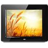 MIED Cornice per Foto Elettronica 8In Fhd Schermo Ips Anteprima Immagine Supporto Video Foto Video Music Player Calendario Appendibile,Nero