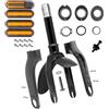 M365Lyon Forcella anteriore per monopattino Xiaomi M365, M365 Pro, Pro2, Essential e 1S (Forcella+Accessori- Nero)