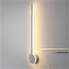 TZSMUM LED Lampada da Parete Interno Dimmerabile Intelligente Applique da Parete Bianco Caldo/Bianco Naturale/Bianco Freddo Regolabile Faretti da Muro Camera da Letto Soggiorno Corridoio (Bianco,40CM 18W)