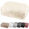 heimtexland® - Lenzuolo con angoli elasticizzati, tessuto Cashmere Touch Teddy peluche, super soffice, ÖKOTEX, Nicky, 150 x 200 cm, tipo 585, colore crema
