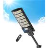 Sararoom Lampione Solare Led Esterno, 594Led 600W Faro Led Esterno con Pannello Solare, IP65 Impermeabile Faretto con Sensore di Movimento, 6500K Luci di Sicurezza per Giardino Sentieri Garage Strada