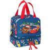Safta Cars Racing - Portamerienda, Portatodo, Qualità e Massima Resistenza, Porta Cibo, Ricreo, Spuntino e Colazione, 20 x 15 x 20 cm, Blu navy, M, Casual