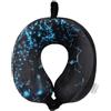 albi Travel Pillow Konstellation - Cuscino da viaggio per il collo, in memory foam, per bambini e adulti, viaggi in auto, blu/nero, taglia unica