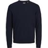 JJ REBEL Jrebcallum Knit Crew Neck Noos Maglione Lavorato a Maglia, Blu (Navy Blazer), S Uomo