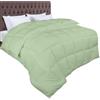 Utopia Bedding Piumone 200 x 200 cm 370 gsm, Piumino Una Piazza e Mezza, Piumino Letto Una Piazza e Mezza, Trapunta Una 100% Microfibra (Verde Salvia)