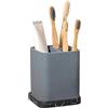zccz porta spazzolini da denti, organizer da bagno, porta spazzolino elettrico, supporto per spazzolino da denti, dentifricio, rasoio