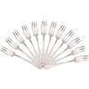 Mr. Spoon Minimal Collection Set di Posate da Portata in Acciaio Inossidabile - 12 forchette da Dessert in Acciaio Inossidabile 15 x 2,05 cm